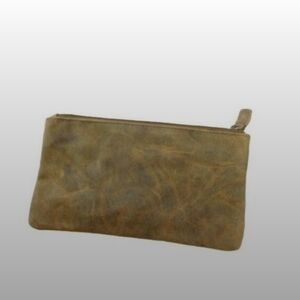 Distressed Leather Wallet Credit Card Holder 7x4